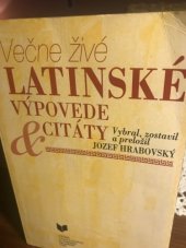kniha Večne živé latinské výpovede a citáty, Veda 1995