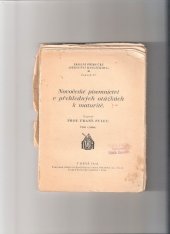 kniha Novočeské písemnictví v přehledných otázkách k maturitě, Dědictví Havlíčkovo 1929