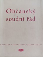 kniha Občanský soudní řád, Orbis 1951