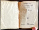 kniha Fantastické prósy, Alois Hynek 1910
