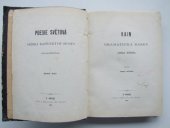 kniha Kain dramatická báseň lorda Byrona, Edvard Grégr 1871