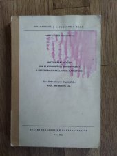 kniha Integrální počet na Euklidových prostorech a diferencovatelných varietách určeno pro posl. fak. přírodověd., SPN 1982