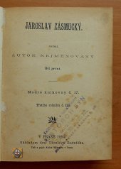 kniha Jaroslav Zásmucký. Díl 1, s.n. 1894