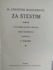 kniha Za štěstím román, Alois Hynek 1927