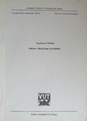 kniha Prvky řídicích systémů Určeno pro posl. fak. elektrotechn., VUT 1984