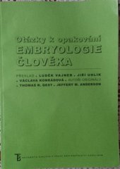 kniha Otázky k opakování embryologie člověka, Karolinum  2005