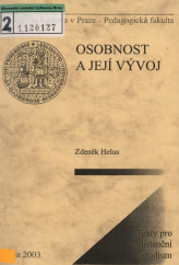 kniha Osobnost a její vývoj, Univerzita Karlova, Pedagogická fakulta 2003