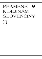 kniha Pramene k dejinám slovenčiny., Veda 2008