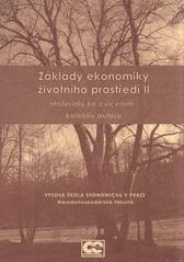 kniha Základy ekonomiky životního prostředí II materiály ke cvičením, Oeconomica 2008