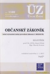 kniha Občanský zákoník Úz 1169, Sagit 2017