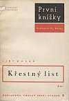 kniha Křestný list, Václav Petr 1941