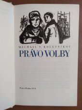 kniha Právo volby, Práce 1974