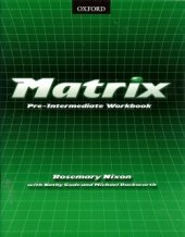 kniha Matrix Pre-Intermediate Workbook, Oxford University Press 2002