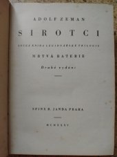 kniha Sirotci Druhá kniha legionářské trilogie, Sfinx B. Janda Praha 1935
