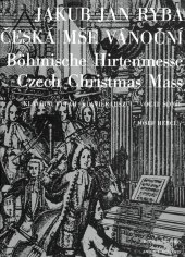 kniha Česká mše vánoční Klavírní výtah Josef Hercl, Bärenreiter 2011
