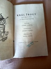 kniha Král Žrout Loutková hra o 3 jednáních, J. Podroužek 1946