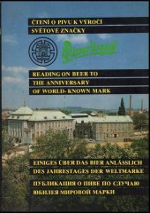 kniha Čtení o pivu k výročí světové značky, s.n. 1992