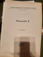 kniha Matematika. 2. [díl], ČVUT 1981