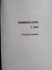 kniha Kriminologie. I. část, Masarykova univerzita 1993