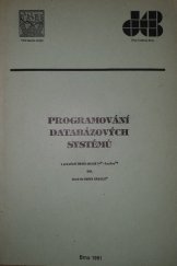 kniha Programování databázových systémů, Dům techniky 1991