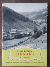 kniha Čertovica a okolie, Štátne telovýchovné nakl., záv. Bratislava 1955