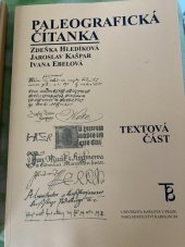 kniha Paleografická čítanka Textová část, Karolinum  2014