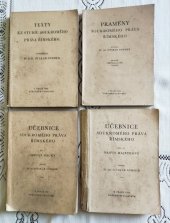 kniha Učebnice soukromého práva římského. Díl 2., - Právo majetkové, s.n. 1935