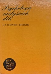 kniha Psychologie neslyšících dětí, SPN 1977