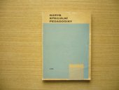 kniha Nárys speciální pedagogiky Vysokošk. učebnice pro pedagog. fakulty, SPN 1974