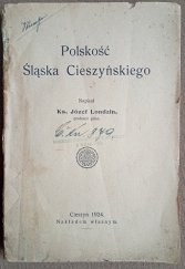 kniha Polskość Śląska Cieszyńskiego , Józef Londzin 1924