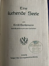 kniha Eine suchende Seele, Leipzig 1905