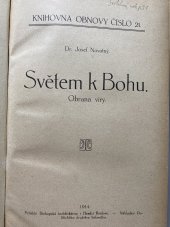 kniha Světem k Bohu Obrana víry, Politické družstvo tiskové 1914