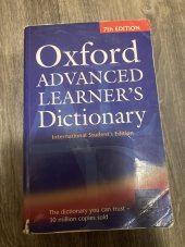 kniha Oxford Advanced learners dictionary  International student’s edition, Oxford University Press 2005