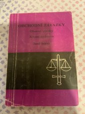 kniha Obchodní závazky (obecná úprava a kupní smlouva), Masarykova univerzita 1993