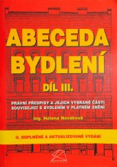kniha Abeceda bydlení. Díl III., - Právní předpisy a jejich vybrané části ve znění platném k 1.8.1997, Polygon 1997