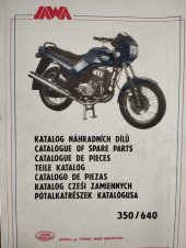 kniha Jawa 350/640 Katalog náhradních dílů , JAWA S. P. 1993