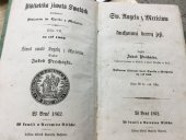 kniha Sw. Angela z Mericiůw a duchowní dcery její, Dědictví sv. Cyrilla a Methoděje 1862