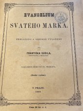 kniha Evangelium svatého Marka, Dědictví sv. Prokopa 1885