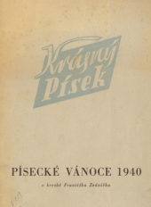 kniha Písecké Vánoce 1940 v kresbě [a úpravě] Františka Zedníčka, Krásný Písek 1940