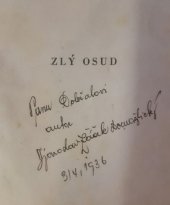 kniha Zlý osud chodský román ze Šumavy : 3 díly, J. Jaroslav Žáček 