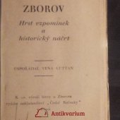kniha Zborov hrst vzpomínek a historický náčrt : [sborník], Česká ročenka 1927