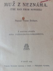 kniha Muž z neznáma, Českomoravské podniky 