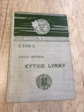 kniha Kytice lyriky, J. Otto 1915
