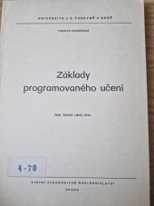 kniha Základy programovaného učení, SPN 1981
