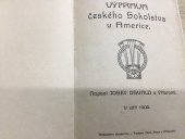 kniha Výprava českého Sokolstva v Americe, J. Osvald 1909