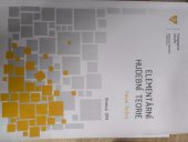 kniha Elementární hudební teorie, Univerzita Palackého v Olomouci 2018