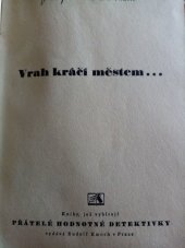 kniha Vrah kráčí městem, Rudolf Kmoch 1938