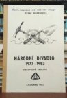 Národní divadlo 1977 - 1983