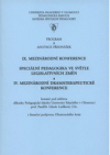 IX. mezinárodní konference Speciální pedagogika ve světle legislativních změn