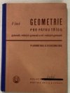 Geometrie pro pátou třídu gymnasií, reálných gymnasií a ref. reálných gymnasií